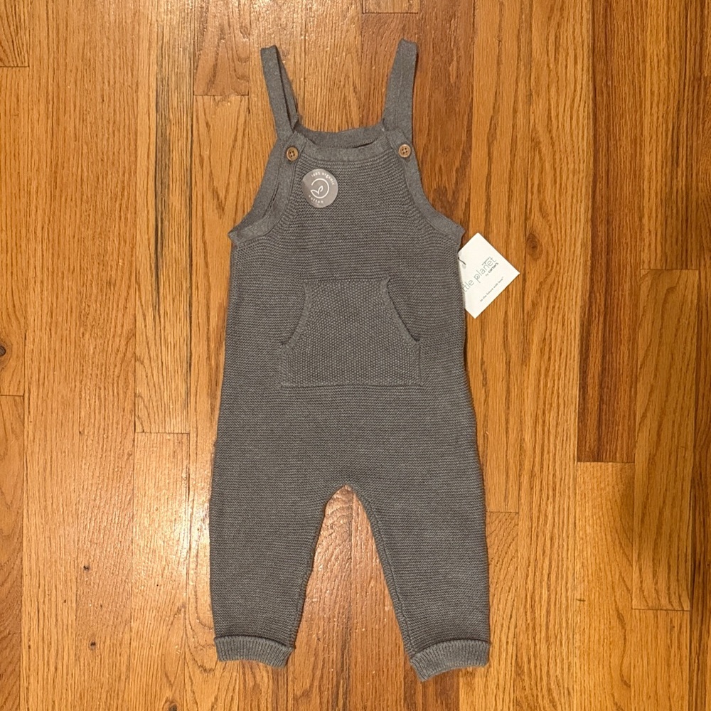 Little Planet by Carter's Gray Knit Kids Overalls